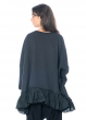 RUNDHOLZ  BLACK  LABEL, T-shirt with peplum and material mix 2233310503