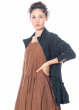 RUNDHOLZ  BLACK  LABEL, feminine Jacke mit Schößchen und Materialmix 2233311105