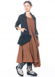 RUNDHOLZ  BLACK  LABEL, feminine Jacke mit Schößchen und Materialmix 2233311105