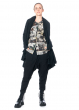 RUNDHOLZ  BLACK  LABEL, one-size cotton coat with peplum and print 2233641212