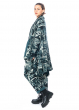 RUNDHOLZ  BLACK  LABEL, one-size Mantel mit Schößchen und Print aus Baumwolle 2233641212