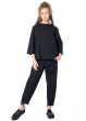 annette görtz, boxy blouse DOTTI with stand-up collar