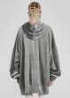 BARBARA BOLOGNA, shimmering oversize sweatshirt jacket grey