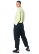 annette görtz, comfortable and straight cut cotton-linen pants Belt