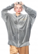 BARBARA BOLOGNA, shimmering oversize sweatshirt jacket grey