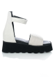 PURO, sandals Comfort Zone with wedge sole  NEU