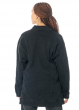 PLUSLAVIE [  PLÜ  ], innovative denim jacket DENIM JACK 1 in black with front and side slits 