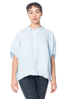 HENRY CHRIST, short-sleeved linen blouse