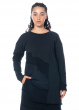 studiob3, tunic with ribbed parts Lusan