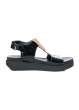 arche, comfortable leather sandal MYAHME with metallic detail