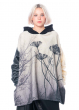 BARBARA BOLOGNA, padded oversize hoodie with print