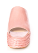 Paloma Barceló, platform slippers PILLINE with raffia in blush