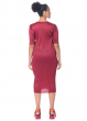 PLEATS PLEASE ISSEY MIYAKE, convenient dress MAY in bordeaux
