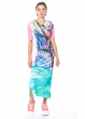 PLEATS PLEASE ISSEY MIYAKE, colorful tube dress TROPICAL WINTER