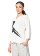 annette görtz, summer knit sweater RUBA with abstract graphic detail