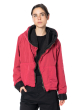 KIMONORAIN, short rain jacket with hood in color lipstick