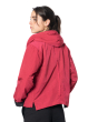 KIMONORAIN, short rain jacket with hood in color lipstick