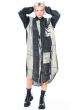 BARBARA BOLOGNA, langes Hemdkleid mit Print und Seidenärmeln