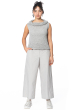 annette görtz, sleeveless knit top TIRI with rolled up collar 
