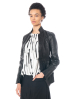 PAL OFFNER, Designer-Jacke mit großen Taschen aus sanftem Leder