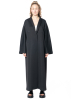 ULI SCHNEIDER, long and wide neopren coat with pockets