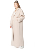 ULI SCHNEIDER, long and wide neopren coat with pockets