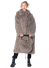 ULI SCHNEIDER, long shaggy coat in silver grey