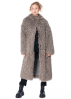 ULI SCHNEIDER, long shaggy coat in silver grey