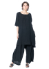 RUNDHOLZ, wide pleated linen pants 1251020107 