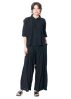 RUNDHOLZ, wide pleated linen pants 1251020107 