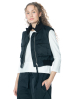 ULI SCHNEIDER, cropped bomber vest from satin-nylon