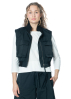 ULI SCHNEIDER, cropped bomber vest from satin-nylon