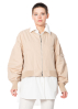 ULI SCHNEIDER, cotton taft bomber jacket with pockets and rib details