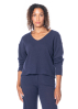 ULI SCHNEIDER, cosy cashmere mix sweater with v-neck