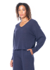 ULI SCHNEIDER, cosy cashmere mix sweater with v-neck