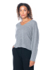 ULI SCHNEIDER, cosy cashmere mix sweater with v-neck