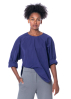 ULI SCHNEIDER, cotton taft patched blouse in Purple