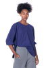 ULI SCHNEIDER, cotton taft patched blouse in Purple