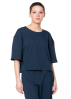 ULI SCHNEIDER, linenstretch blouse with back cut-out