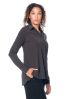 ULI SCHNEIDER, micro jersey long sleeve blouse