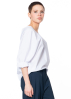 ULI SCHNEIDER, elastic backless blouse in light cotton