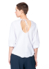 ULI SCHNEIDER, elastic backless blouse in light cotton