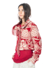 RUNDHOLZ,  Jacke aus Wolljacquard mit Blumenmuster 2241041104