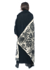 RUNDHOLZ, knit scarf with floral pattern 2241041401