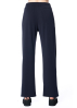 ULI SCHNEIDER, micro jersey flared trousers with elastic waistband