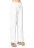 ULI SCHNEIDER, flared linenstretch trousers with elastic waist