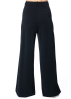 ULI SCHNEIDER, micro jersey baggy flared pants with pockets 