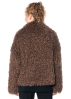 ULI SCHNEIDER, shaggy short coat in Espresso 