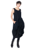 RUNDHOLZ, balloon dress in mixed fabric 2241110917