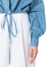 SoSUE, oversize denim blouse ANTONIA DRAWSTRING